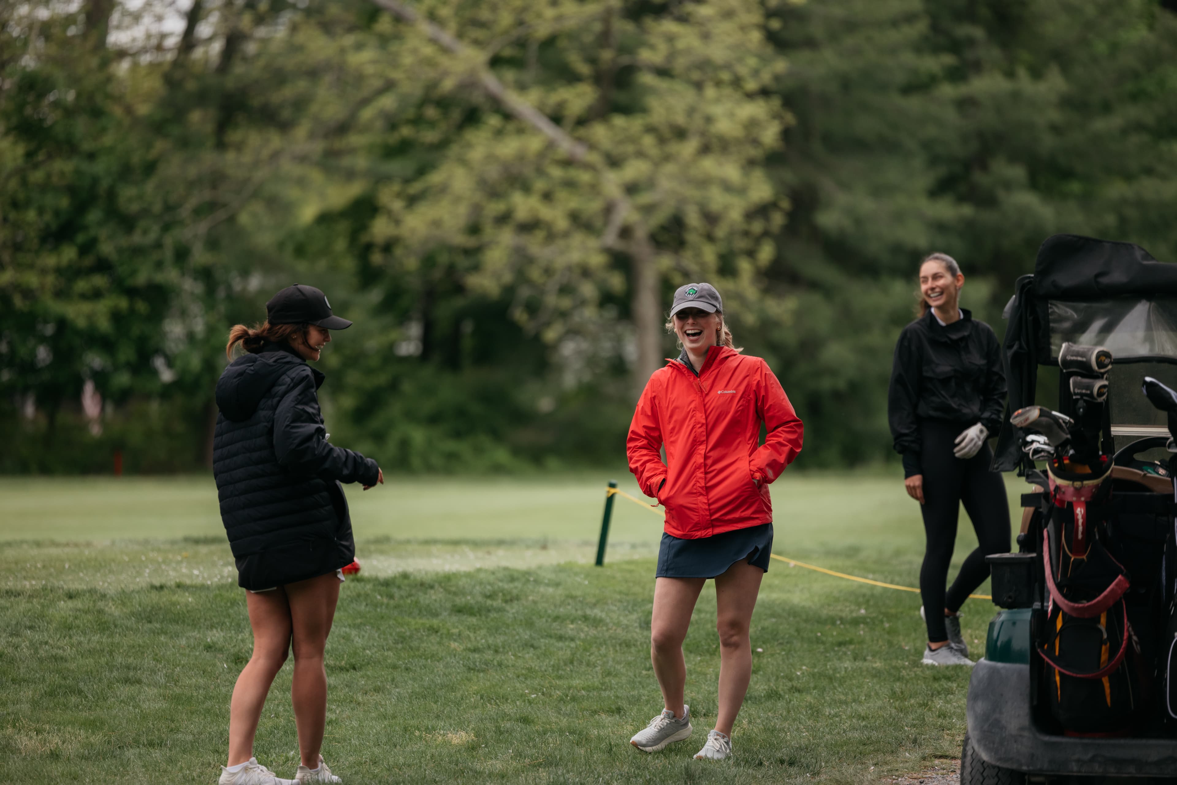 Women golfers enjoying a round together